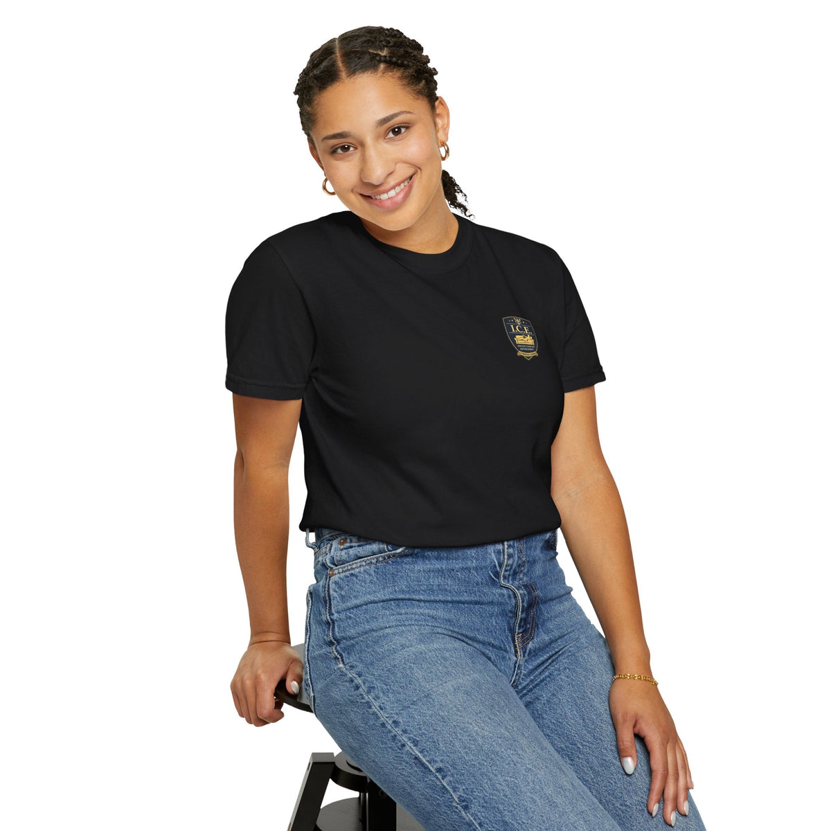 I.C.E. Badge T-Shirt | Institute of Cozy Excellence Parody Tee - Clothing, Unisex, T-Shirts - EpiAl's Shop