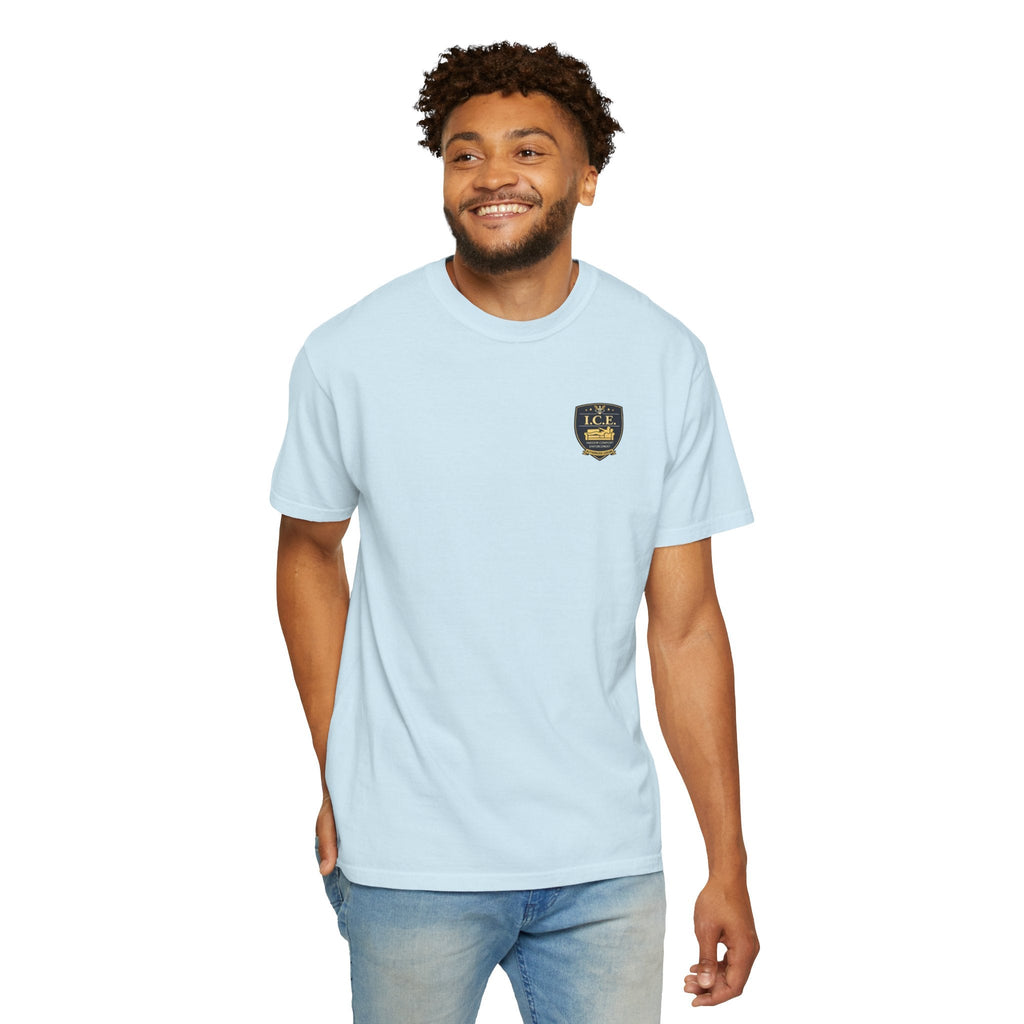 I.C.E. Badge T-Shirt | Institute of Cozy Excellence Parody Tee - Clothing, Unisex, T-Shirts - EpiAl's Shop