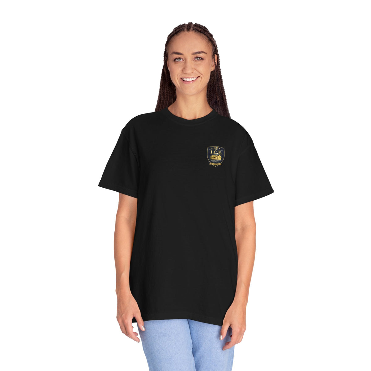 I.C.E. Badge T-Shirt | Institute of Cozy Excellence Parody Tee - Clothing, Unisex, T-Shirts - EpiAl's Shop