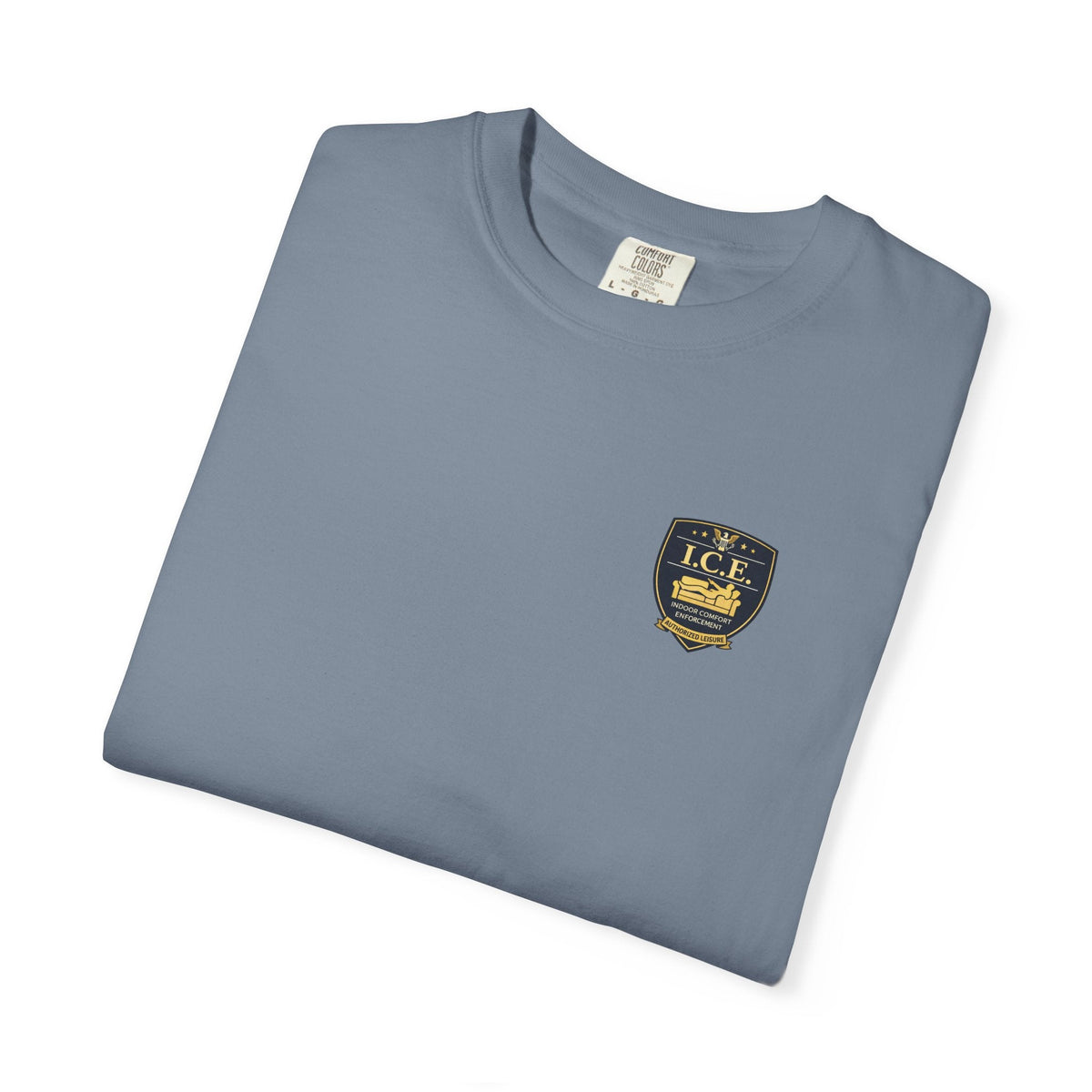 I.C.E. Badge T-Shirt | Institute of Cozy Excellence Parody Tee - Clothing, Unisex, T-Shirts - EpiAl's Shop