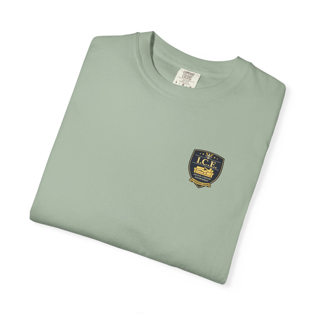 I.C.E. Badge T-Shirt | Institute of Cozy Excellence Parody Tee - Clothing, Unisex, T-Shirts - EpiAl's Shop