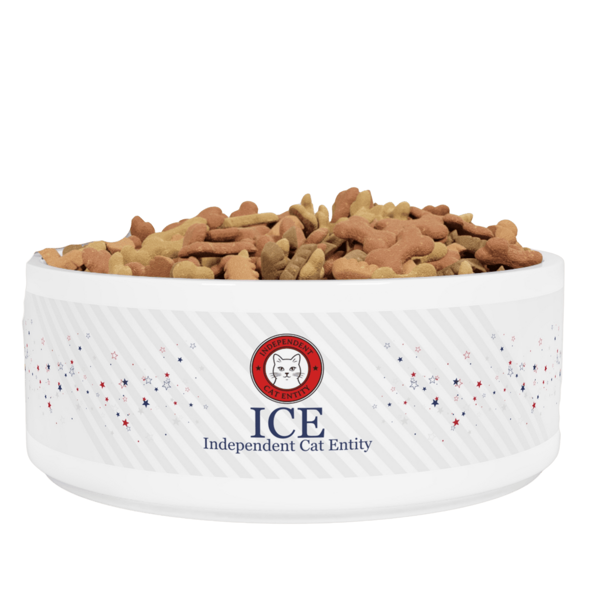 ICE – Independent Cat Entity Ceramic Cat Bowl | Political Parody - Pet Supplies, Bowls - EpiAl's Shop