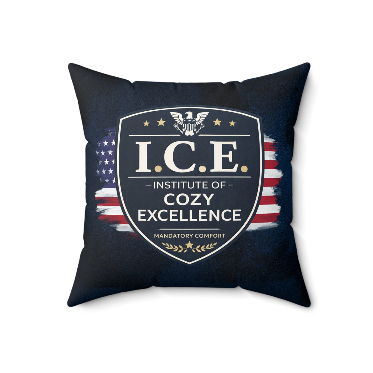 I.C.E. Institute of Cozy Excellence Throw Pillow | Political Parody Decor - Decor, Pillows, Throw - EpiAl's Shop