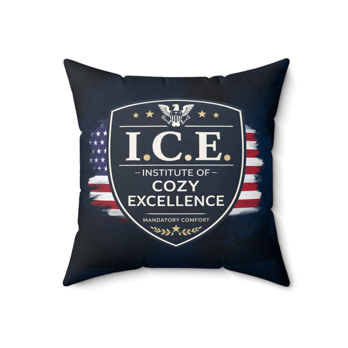 I.C.E. Institute of Cozy Excellence Throw Pillow | Political Parody Decor - Decor, Pillows, Throw - EpiAl's Shop