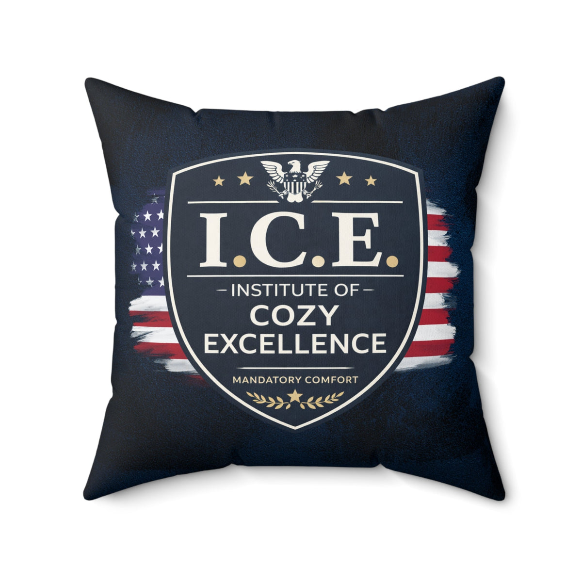 I.C.E. Institute of Cozy Excellence Throw Pillow | Political Parody Decor - Decor, Pillows, Throw - EpiAl's Shop