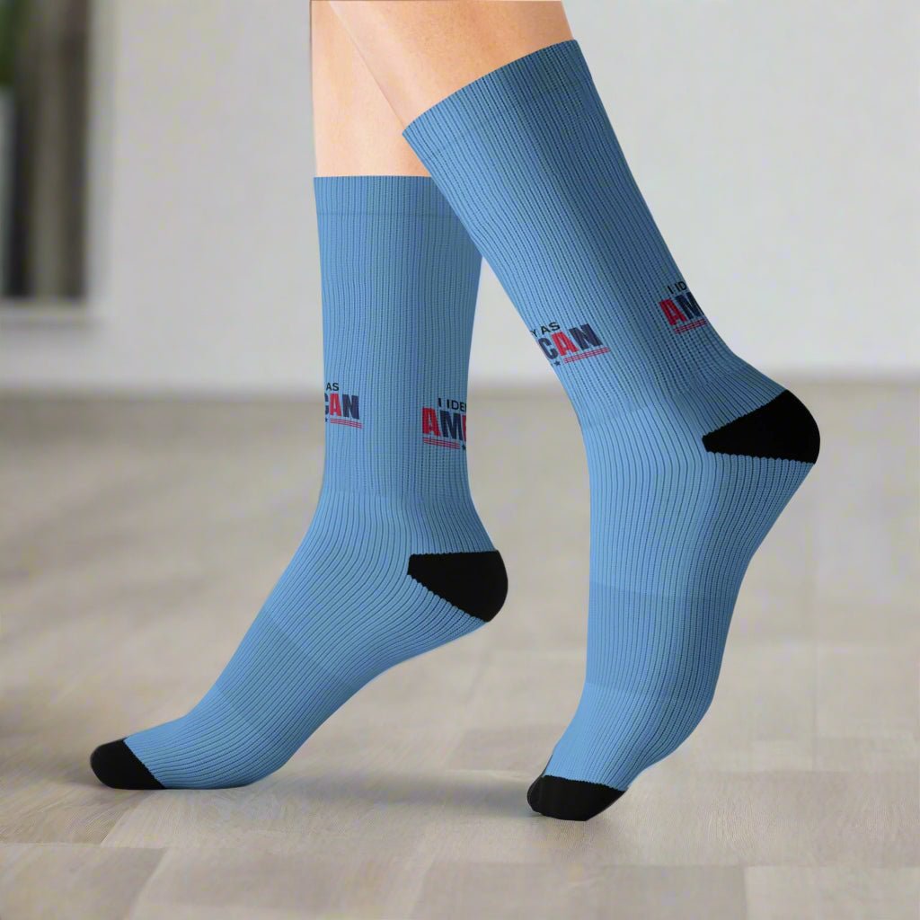 Identifies as American Sublimation Socks - Clothing, Socks - EpiAl's Shop