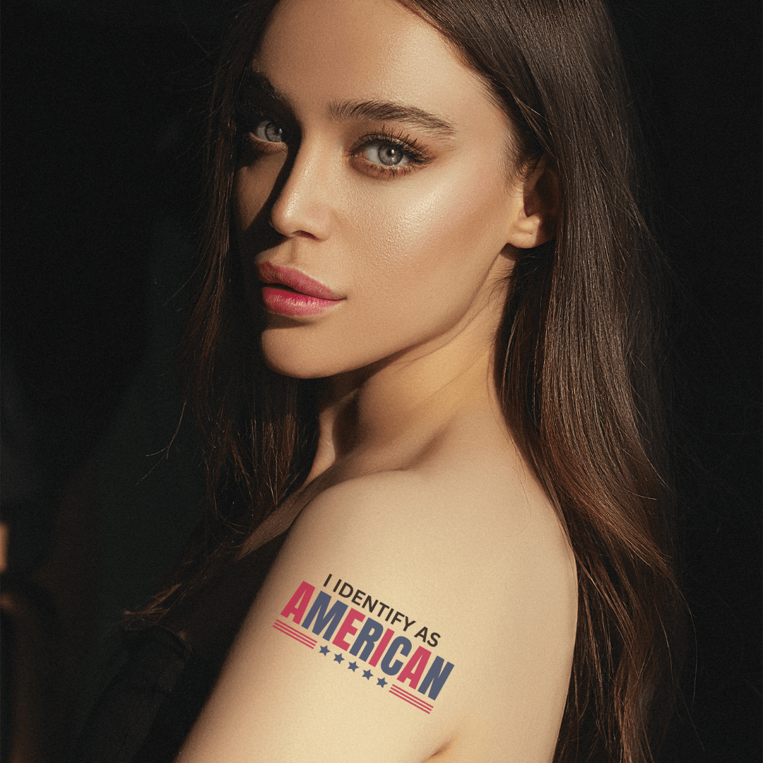 Identify as American Temporary Tattoos - Accessories, Misc., Temporary Tattoos - EpiAl's Shop