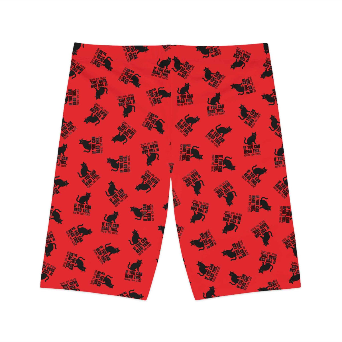 “If You Can Read This” Cat Cycling Shorts – Funny Cat Lover Bike Shorts - Clothing, Unisex, Shorts, Cycling - EpiAl's Shop