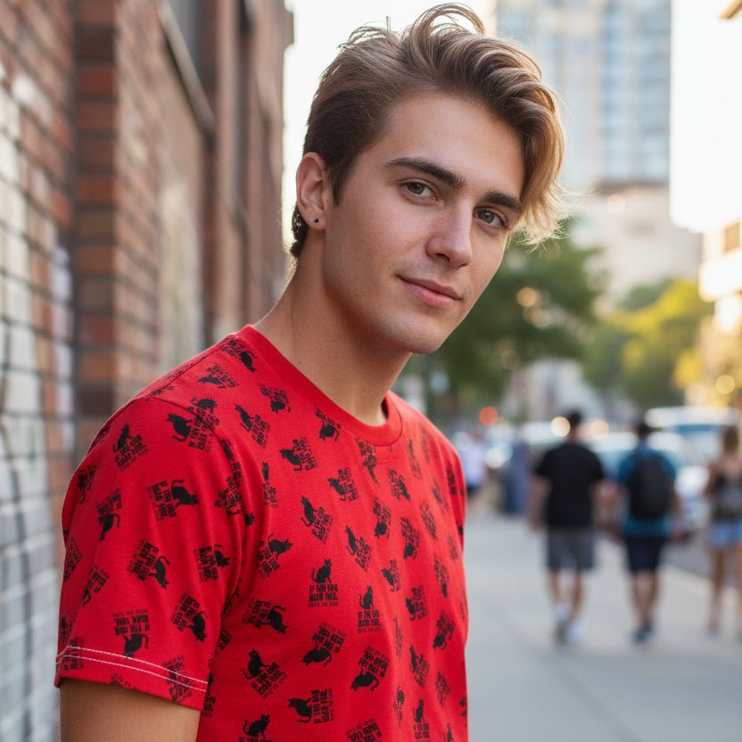 If You Can Read This You’re Too Close – Red All-Over Print Unisex T-Shirt - Clothing, Women, T-Shirts - EpiAl's Shop