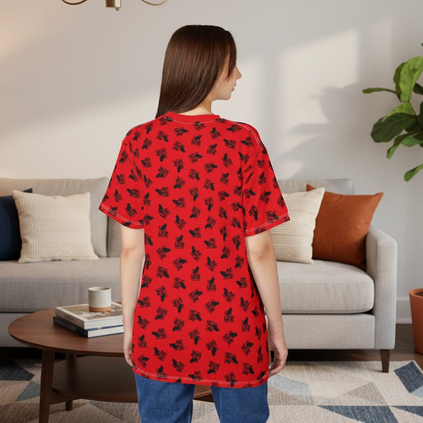 If You Can Read This You’re Too Close – Red All-Over Print Unisex T-Shirt - Clothing, Women, T-Shirts - EpiAl's Shop