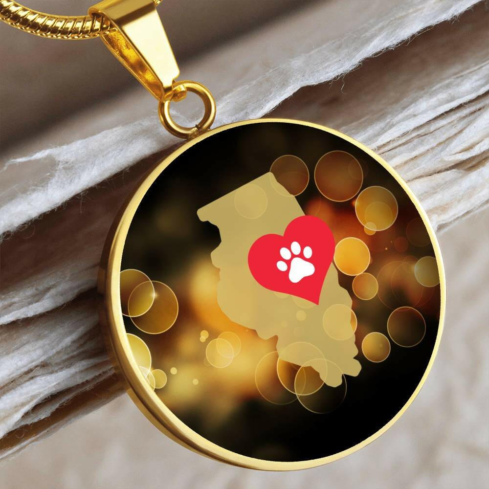 Illinois luvs Cats Necklace - Jewelry - Epileptic Al’s Shop