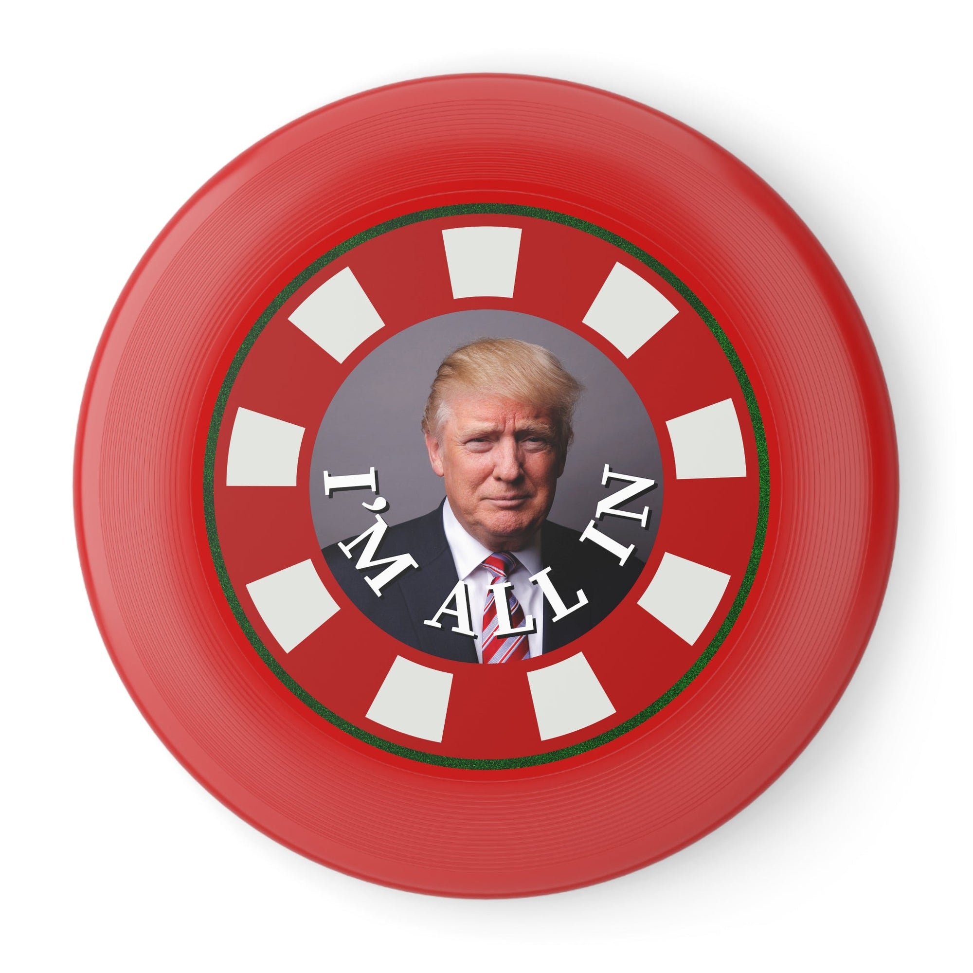 I'm All In with Trump Political Themed Frisbee - Fun Outdoor Game - Toys & Games, Flying Disc - EpiAl's Shop