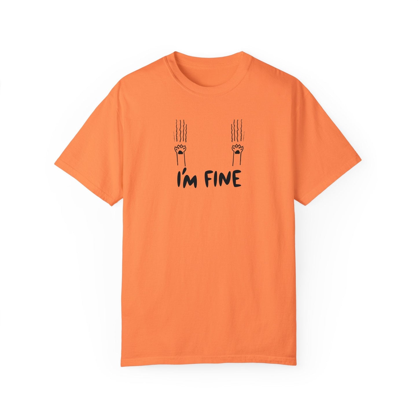 I'm Fine Unisex Garment - Dyed T - shirt - T - Shirt - Epileptic Al’s Shop