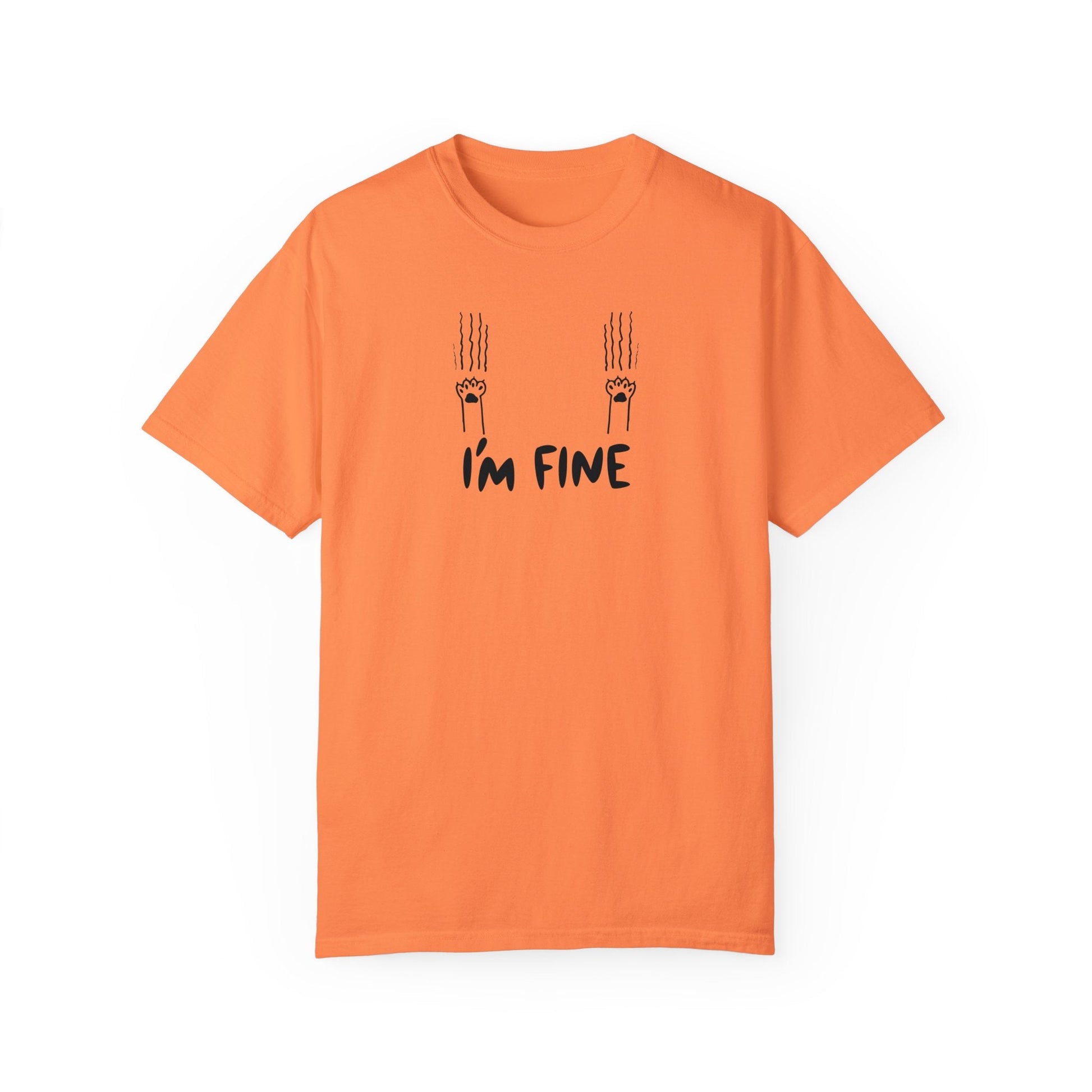 I'm Fine Unisex Garment - Dyed T - shirt - T - Shirt - Epileptic Al’s Shop