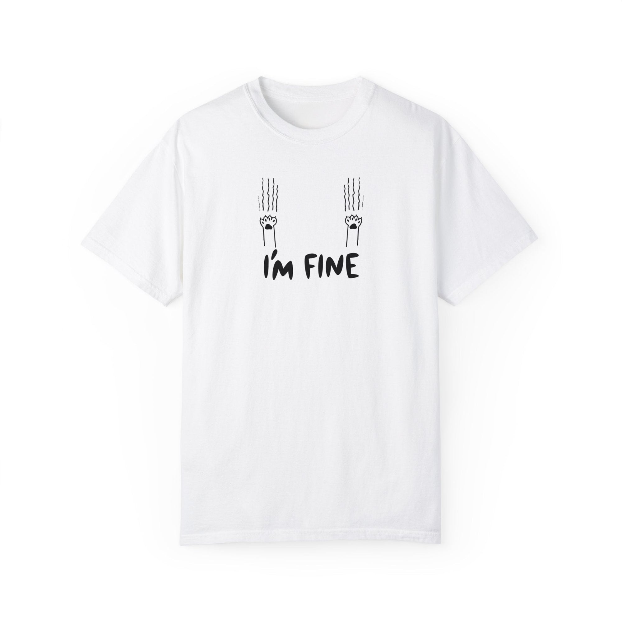 I'm Fine Unisex Garment - Dyed T - shirt - T - Shirt - Epileptic Al’s Shop