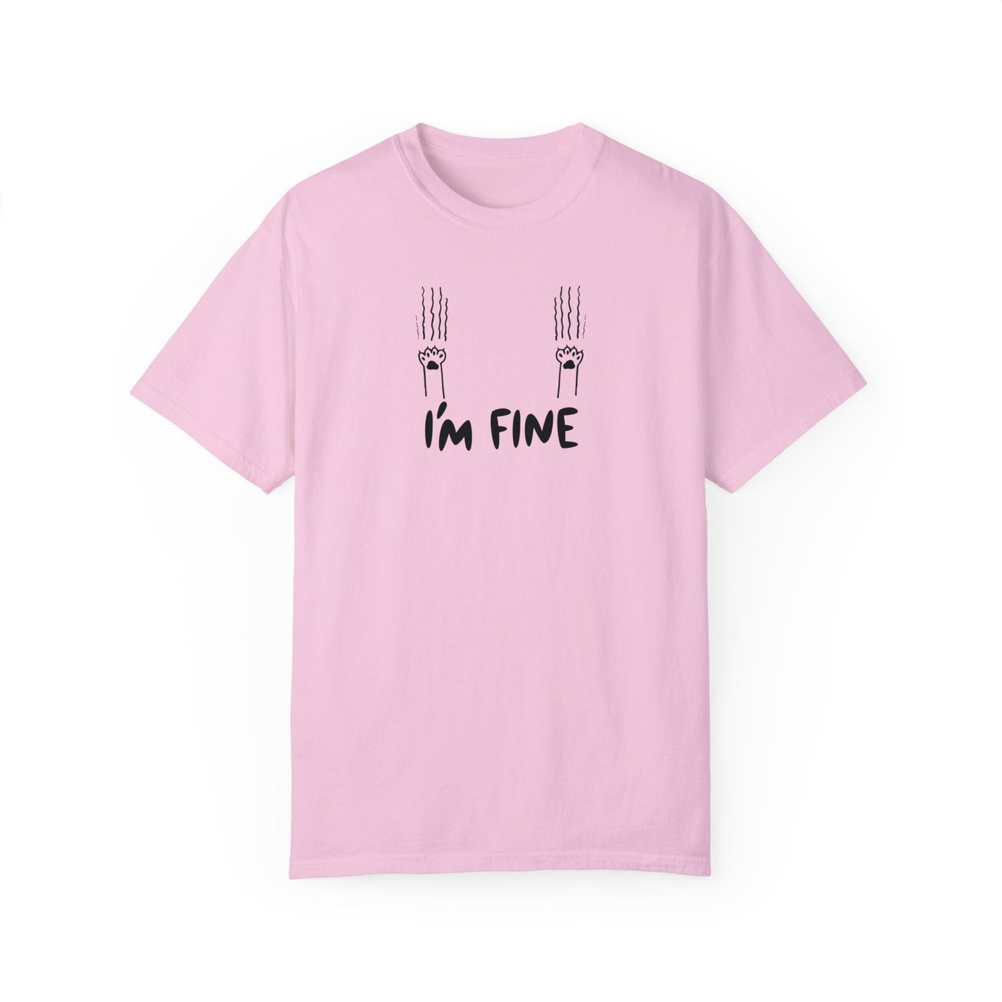I'm Fine Unisex Garment - Dyed T - shirt - T - Shirt - Epileptic Al’s Shop