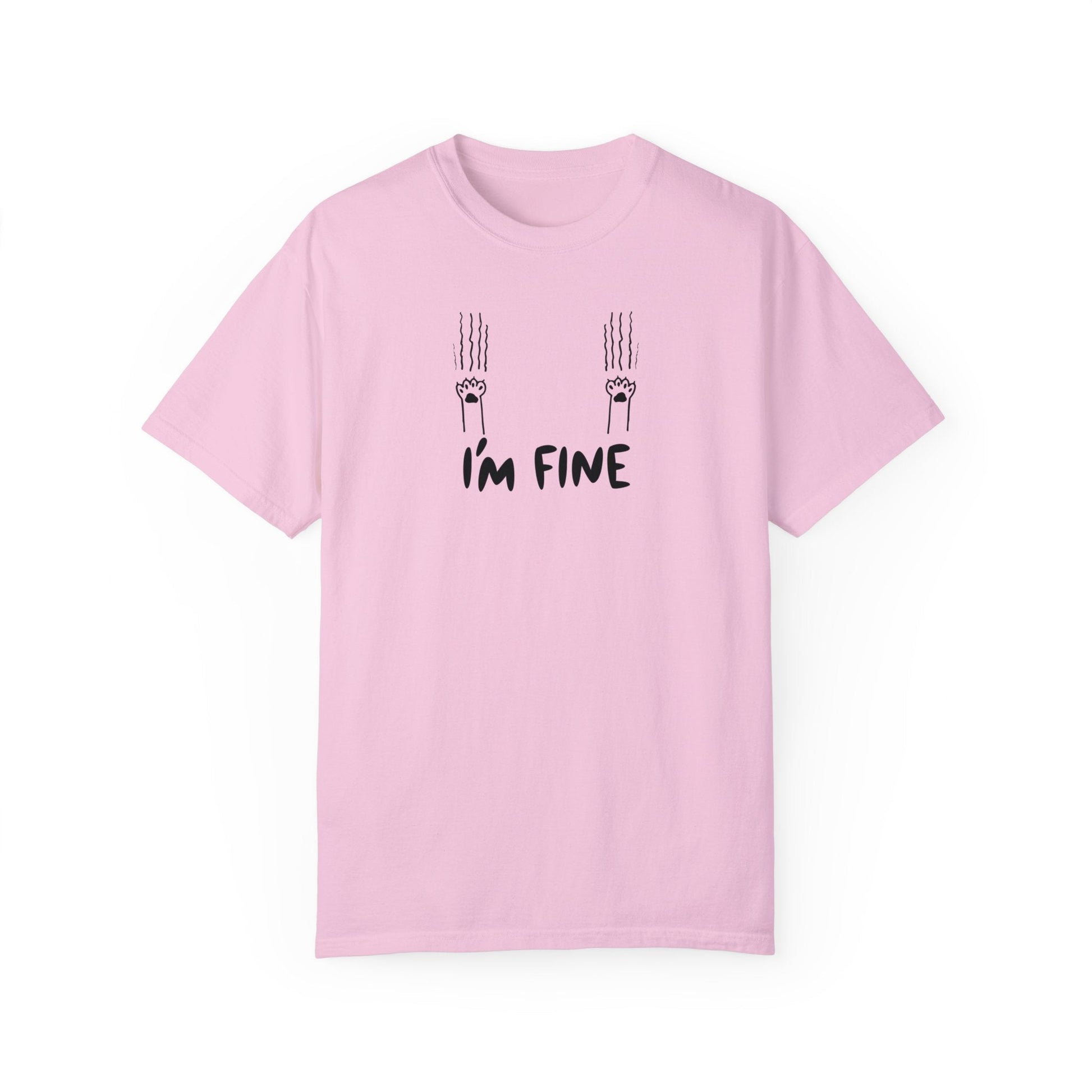 I'm Fine Unisex Garment - Dyed T - shirt - T - Shirt - Epileptic Al’s Shop
