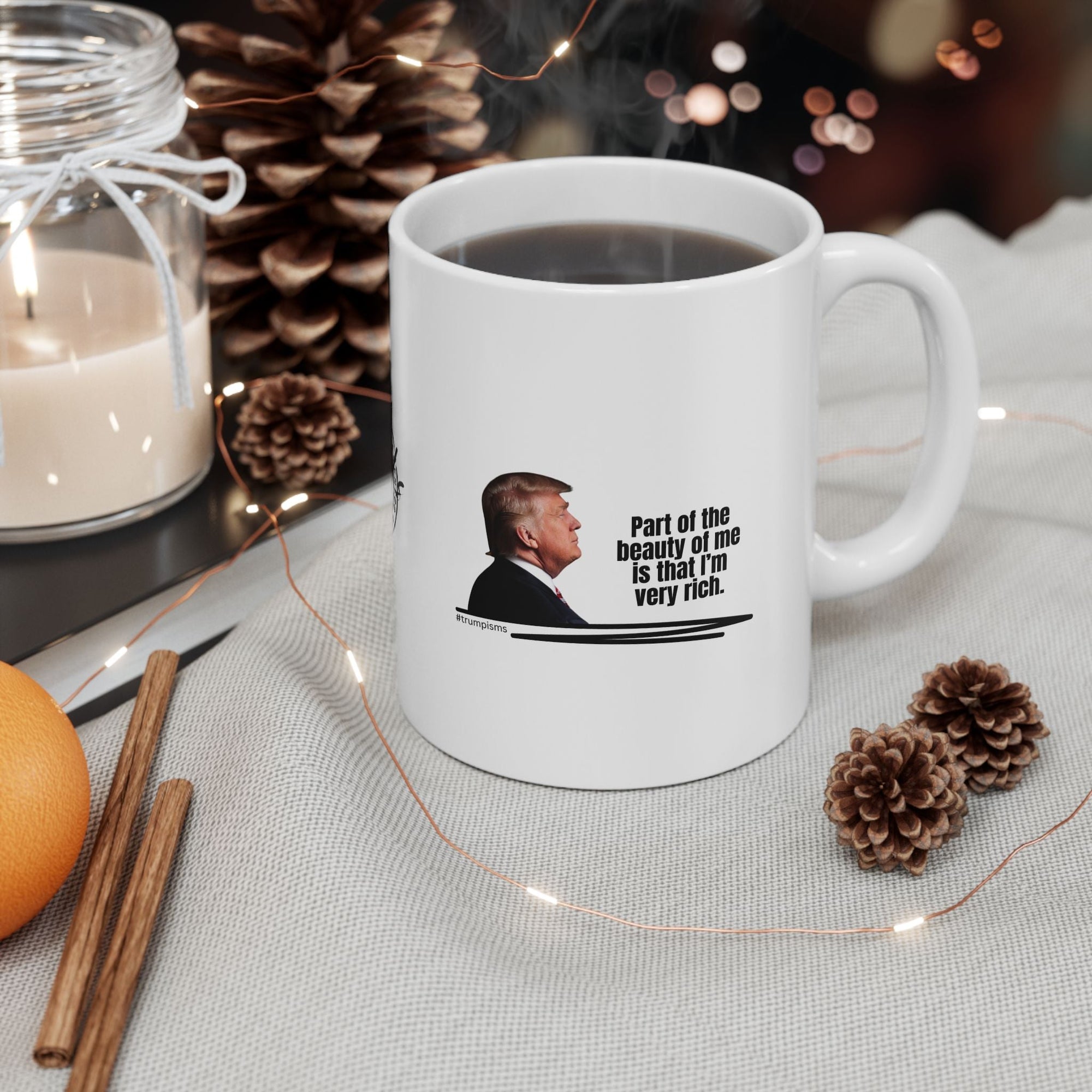 I'm Very Rich: Trumpisms Ceramic Mug, (11oz, 15oz) - Drinkware, Coffee Mugs - EpiAl's Shop