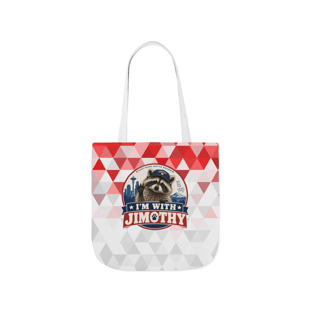 I’m With Jimothy Short-Spined Raccoon Canvas Tote Bag - Bags, Tote - EpiAl's Shop