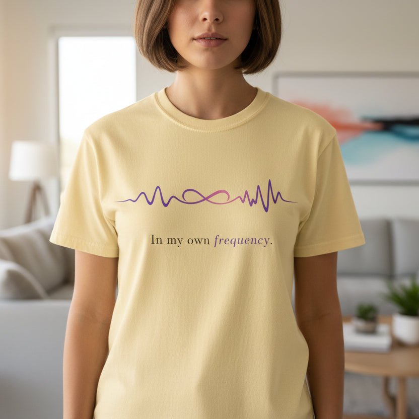 In My Own Frequency – Epilepsy Awareness T-Shirt - Clothing, Women, T-Shirts - EpiAl's Shop