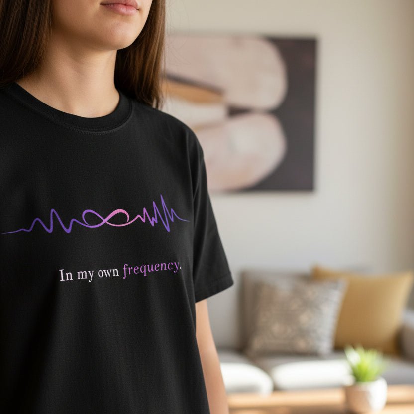 In My Own Frequency – Epilepsy Awareness T-Shirt - Clothing, Women, T-Shirts - EpiAl's Shop