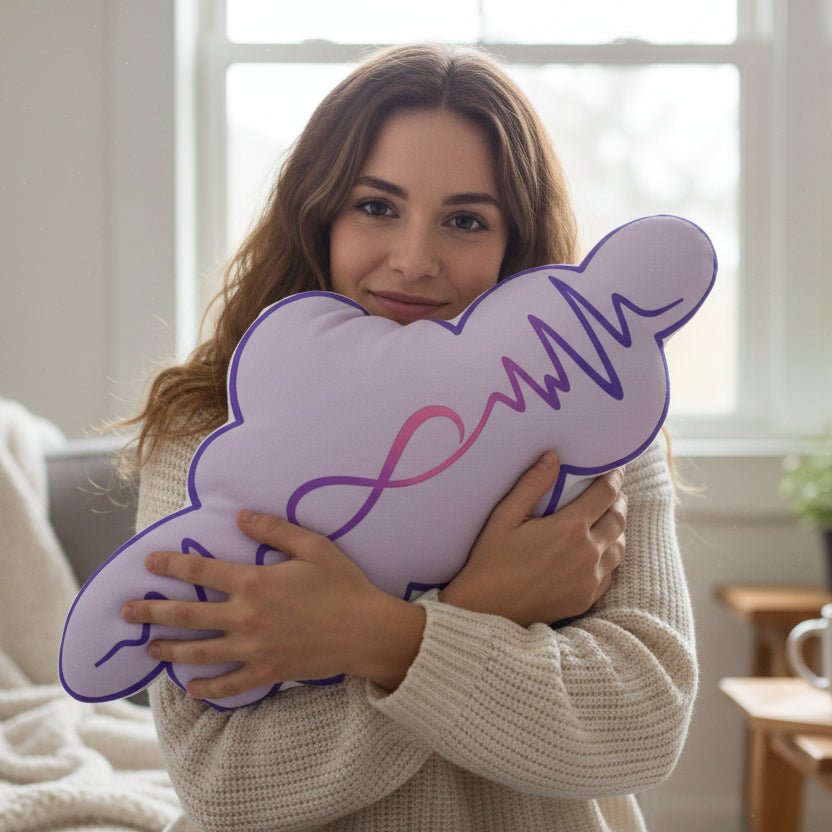 In My Own Frequency Shaped Pillow — Steady Signal, Infinite Strength - Decor, Pillows, Shaped - EpiAl's Shop