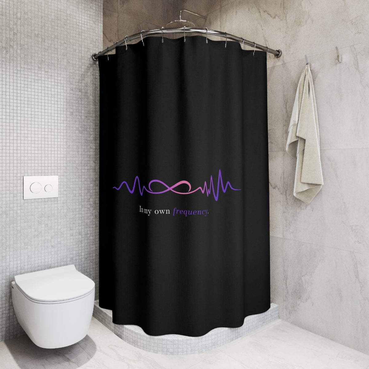 In My Own Frequency Shower Curtain - Decor, Jewelry Boxes - EpiAl's Shop