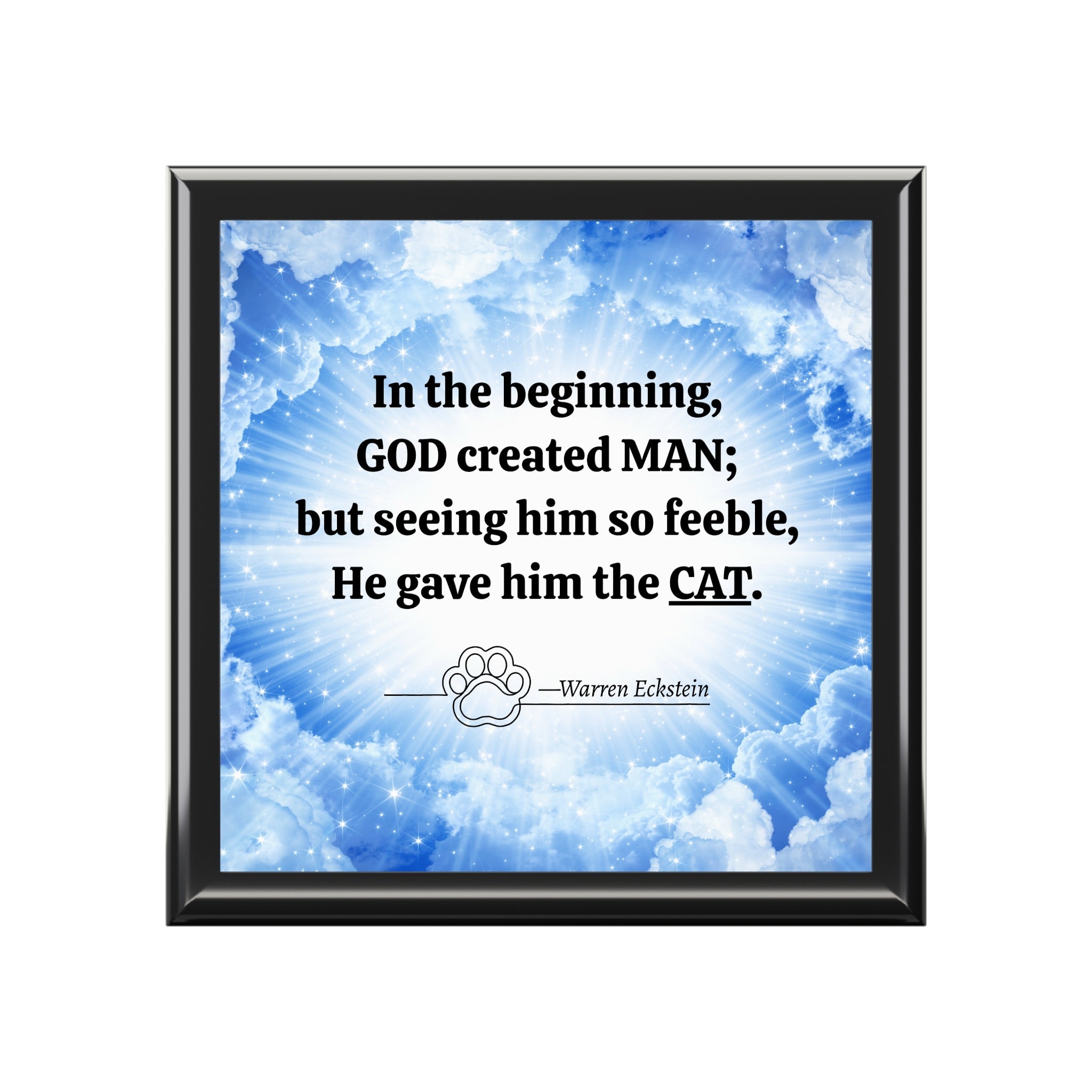 In the Beginning Cat Lover Jewelry Box - Decor, Bedroom, Jewelry Boxes - EpiAl's Shop