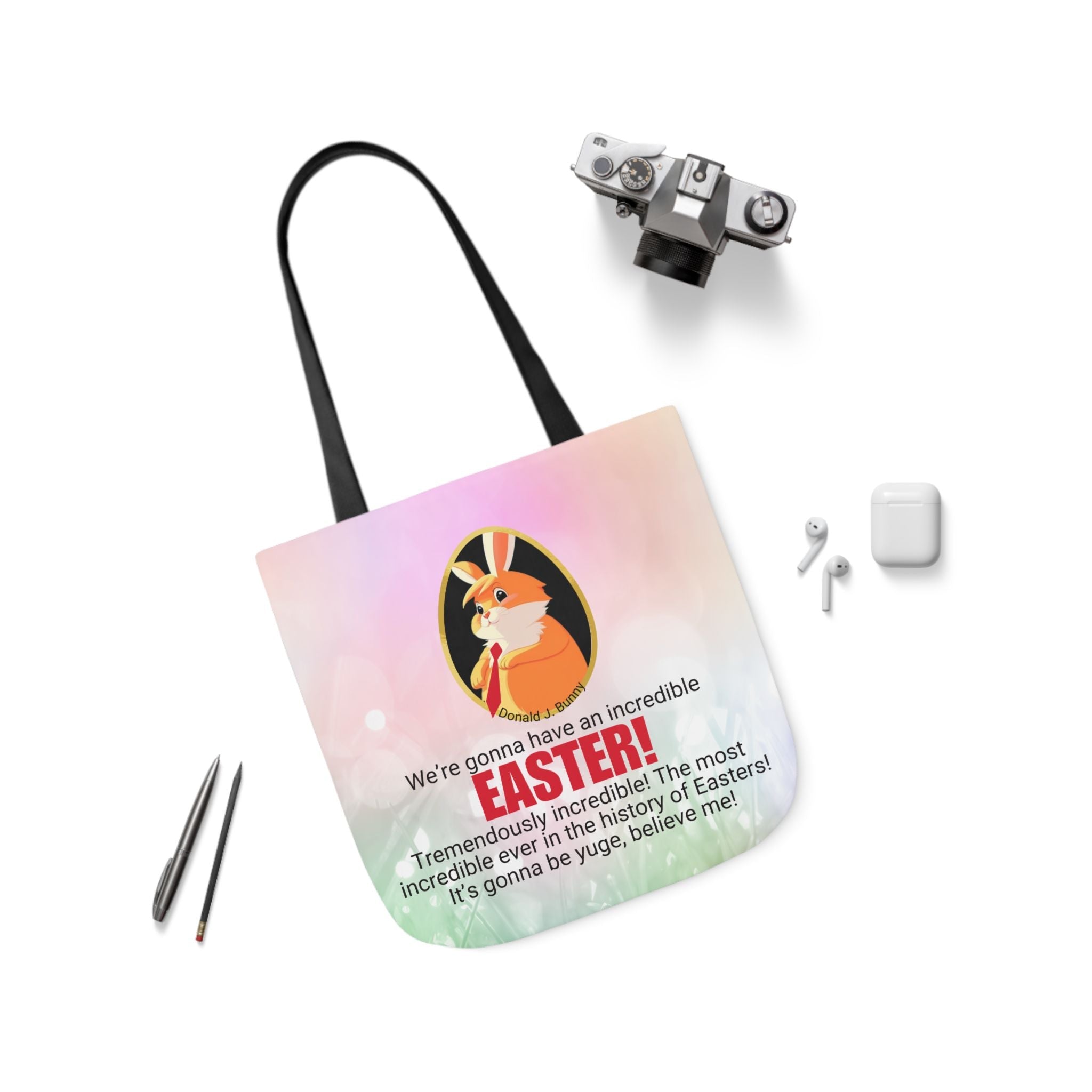 Incredible Easter Canvas Tote Bag - 5 - Color Straps - Bags, Tote - EpiAl's Shop
