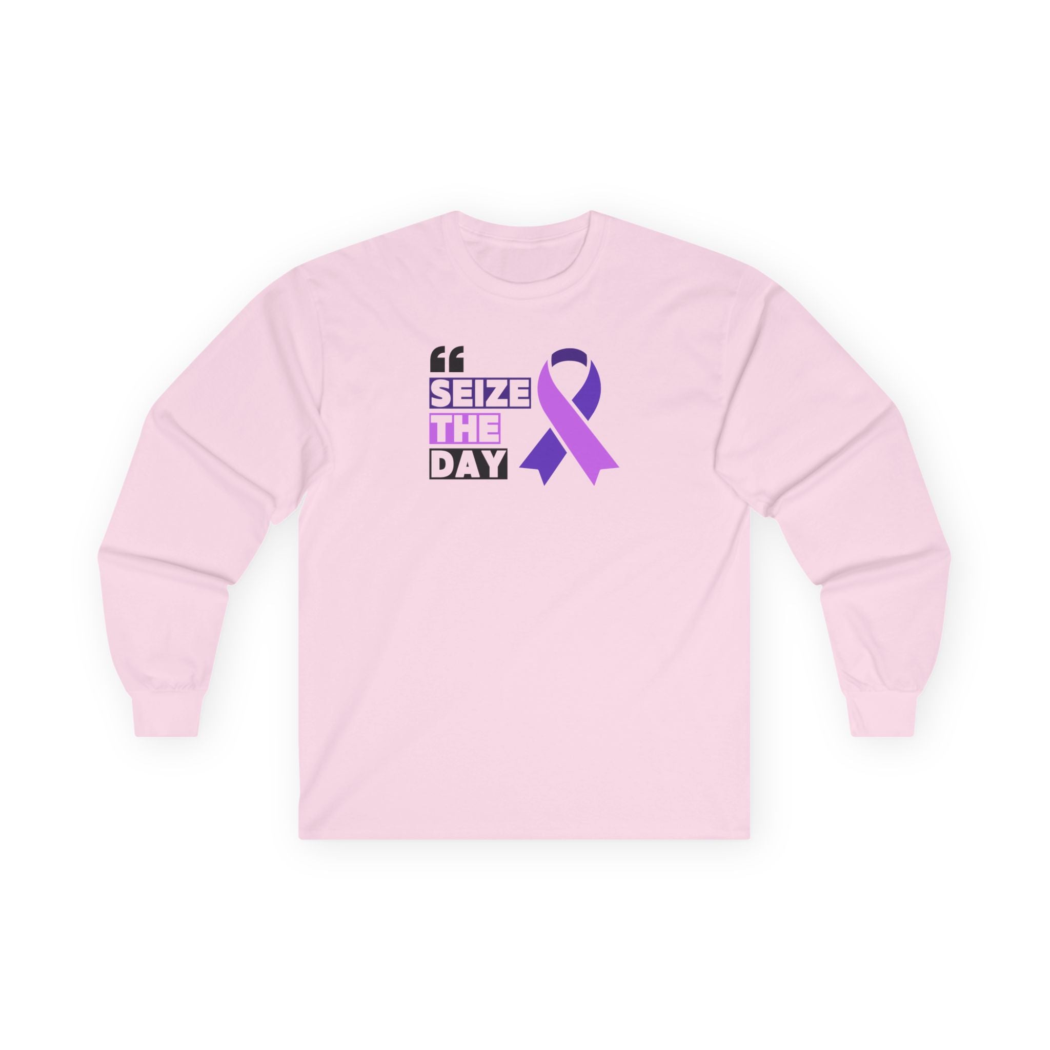 Inspirational Seize the Day Long Sleeve Tee - Clothing, T-shirts, Long - Sleeve - EpiAl's Shop