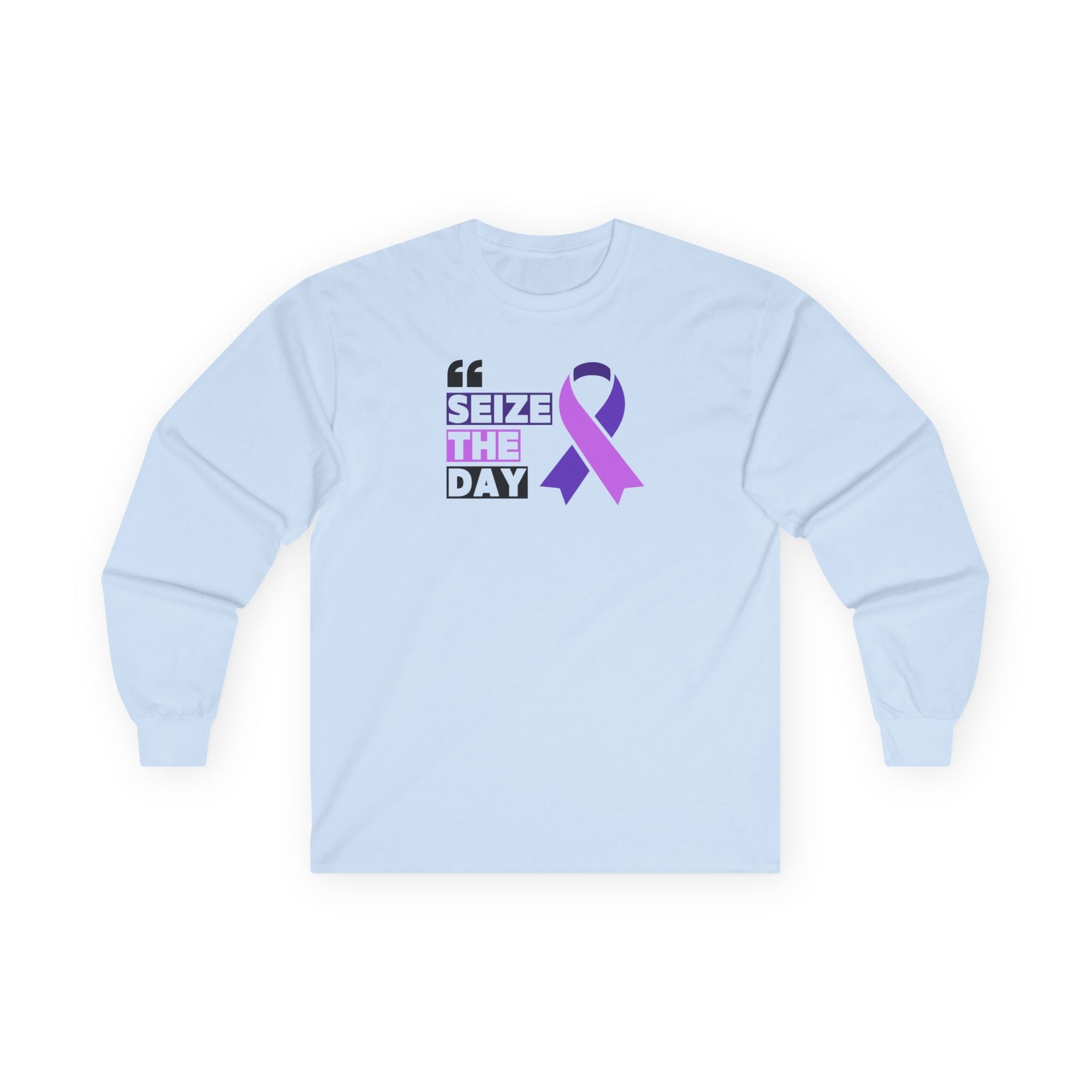 Inspirational Seize the Day Long Sleeve Tee - Clothing, T-shirts, Long - Sleeve - EpiAl's Shop