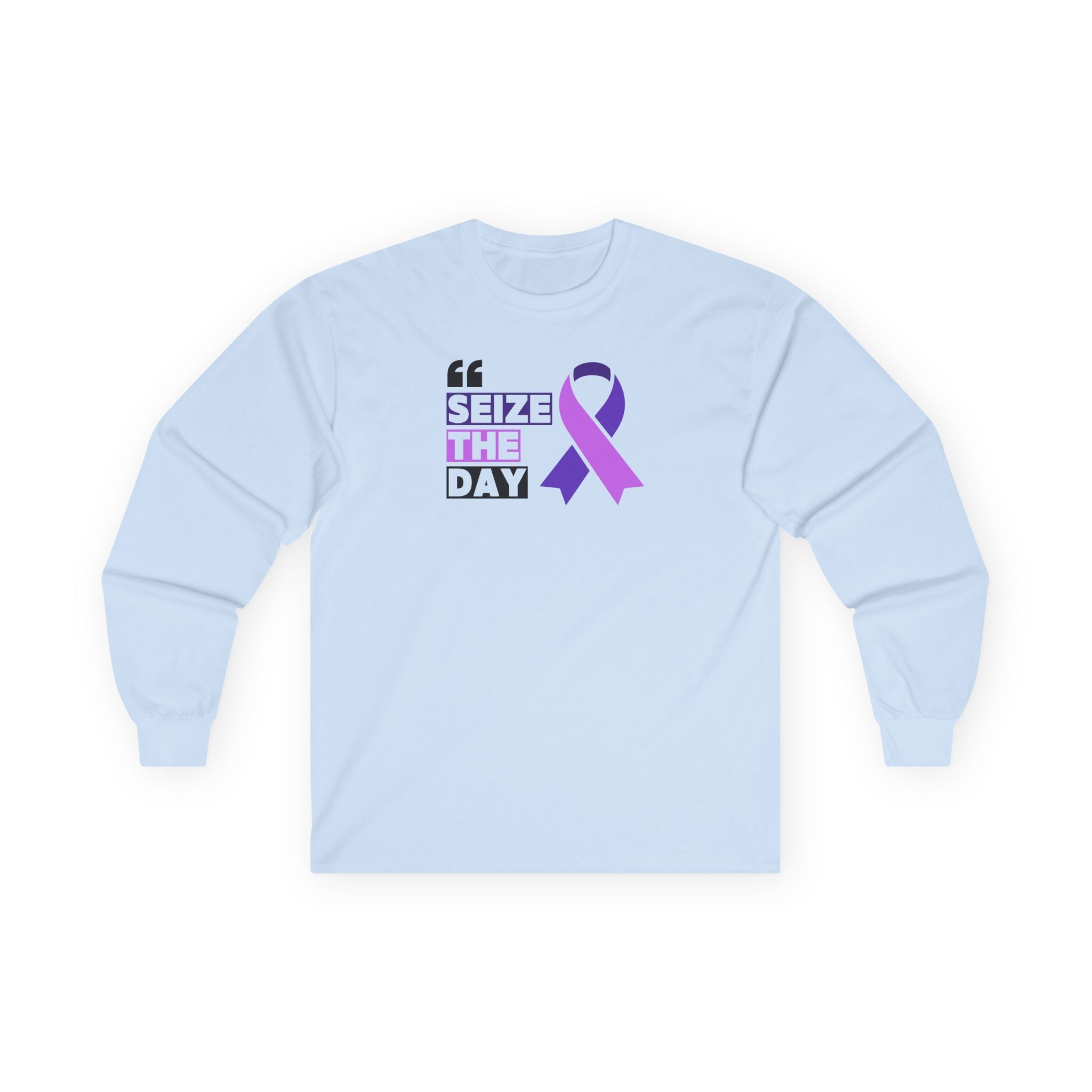 Inspirational Seize the Day Long Sleeve Tee - Clothing, T-shirts, Long - Sleeve - EpiAl's Shop