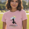 Inspirational Women’s Boyfriend Tee - "We Jumped So High, We Touched the Blue Sky!" - Clothing, T-shirts - EpiAl's Shop