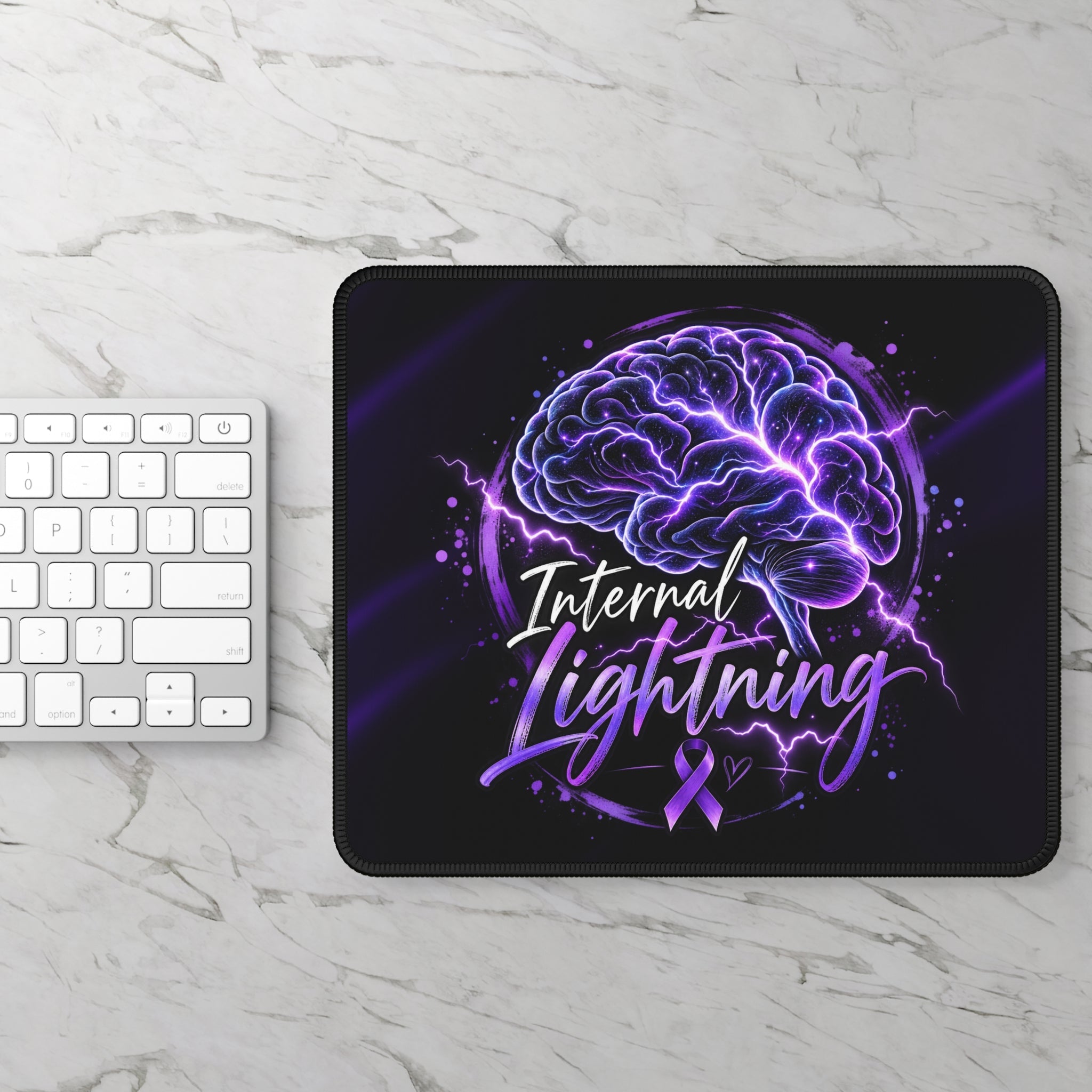 Internal Lightning Epilepsy Awareness Mouse Pad - Pads, Mouse & Desk - EpiAl's Shop