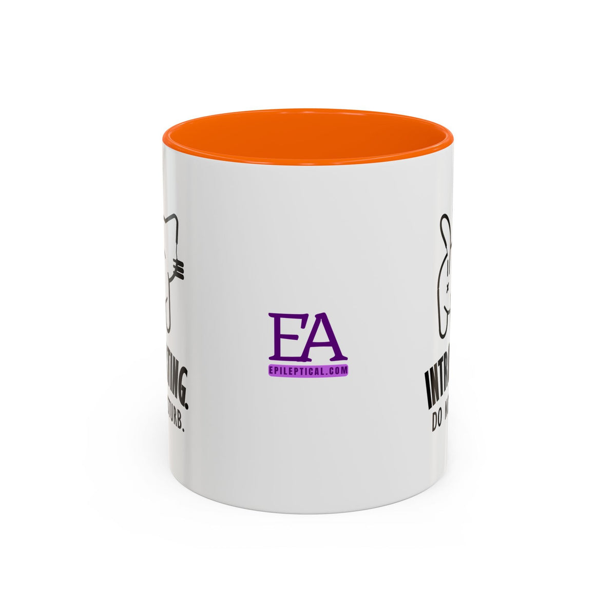 Introverting. Do Not Disturb. Two-Tone Cat Coffee Mug (11oz & 15oz) - Drinkware, Coffee Mugs - EpiAl's Shop