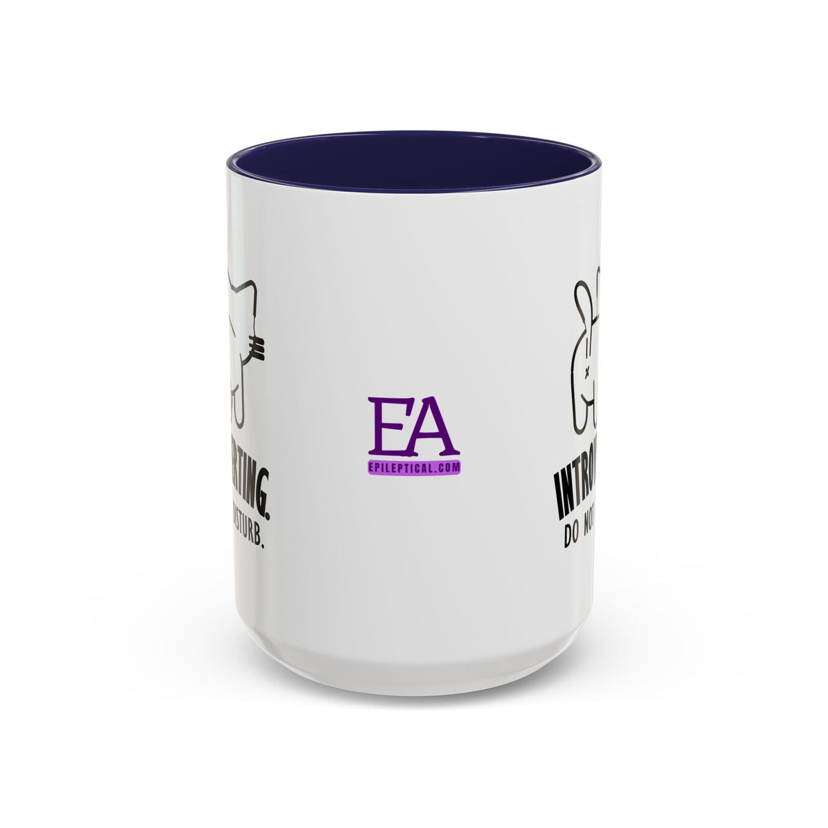 Introverting. Do Not Disturb. Two-Tone Cat Coffee Mug (11oz & 15oz) - Drinkware, Coffee Mugs - EpiAl's Shop