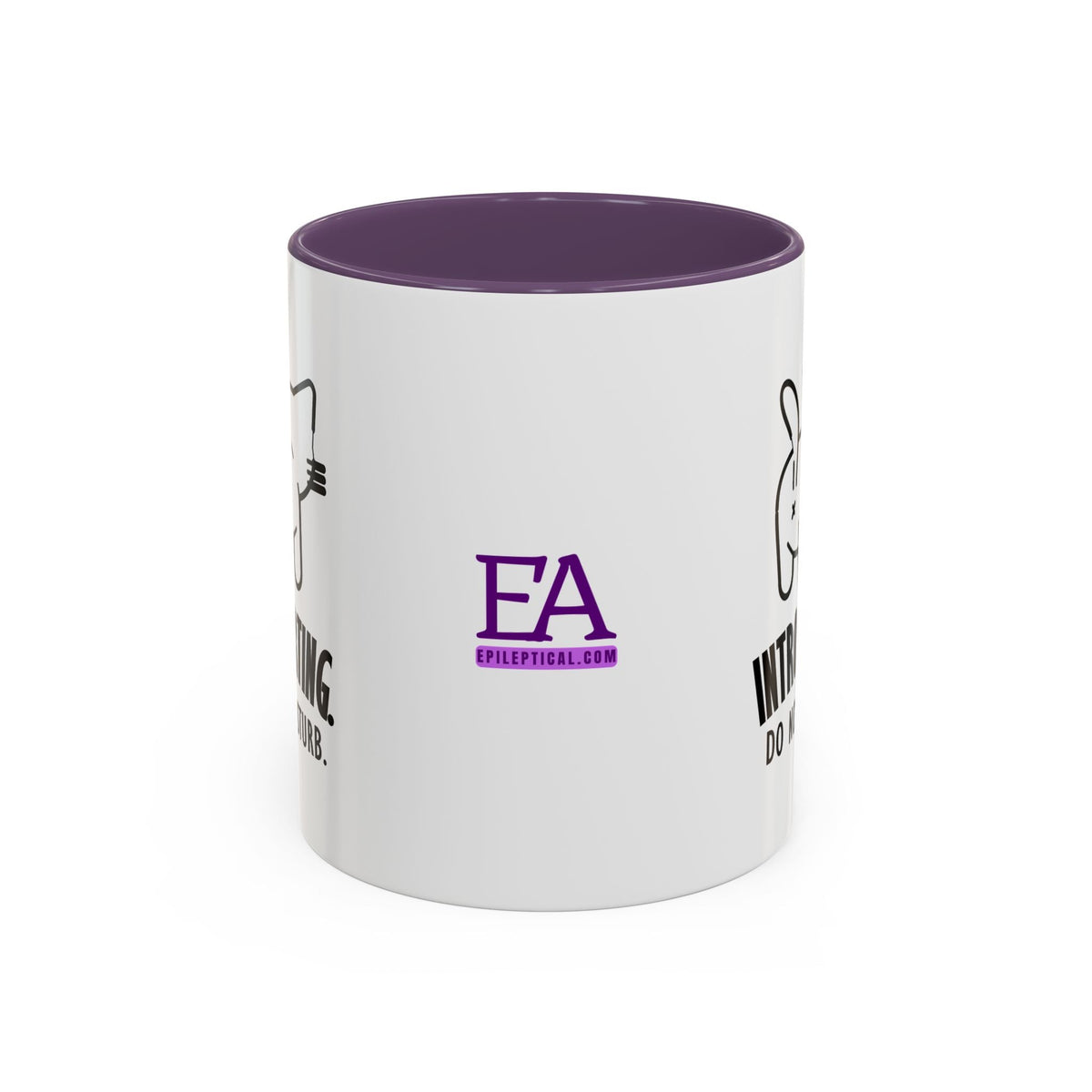 Introverting. Do Not Disturb. Two-Tone Cat Coffee Mug (11oz & 15oz) - Drinkware, Coffee Mugs - EpiAl's Shop