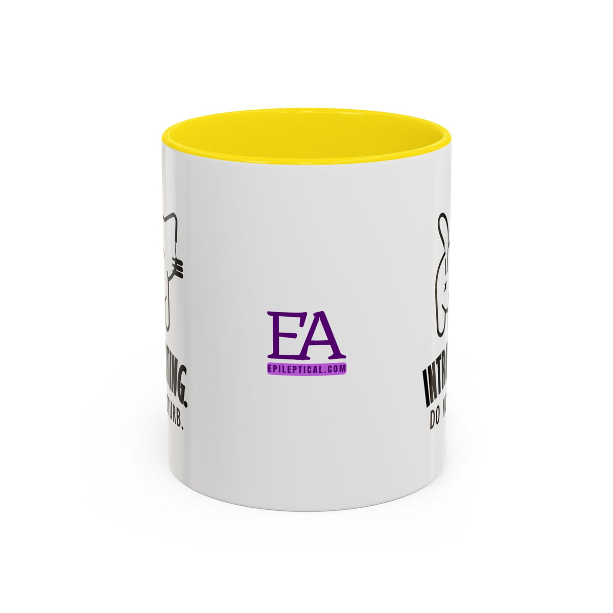Introverting. Do Not Disturb. Two-Tone Cat Coffee Mug (11oz & 15oz) - Drinkware, Coffee Mugs - EpiAl's Shop