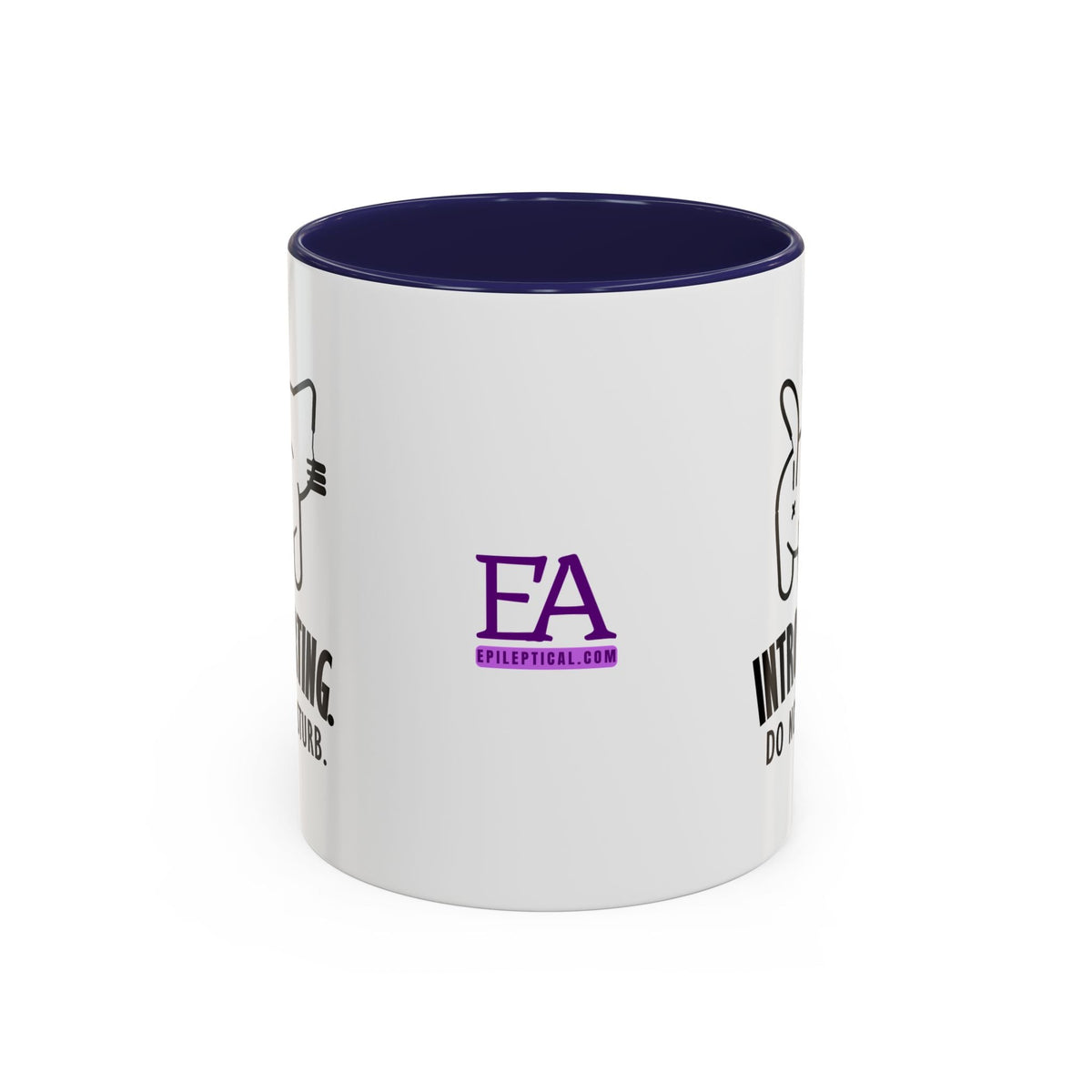 Introverting. Do Not Disturb. Two-Tone Cat Coffee Mug (11oz & 15oz) - Drinkware, Coffee Mugs - EpiAl's Shop