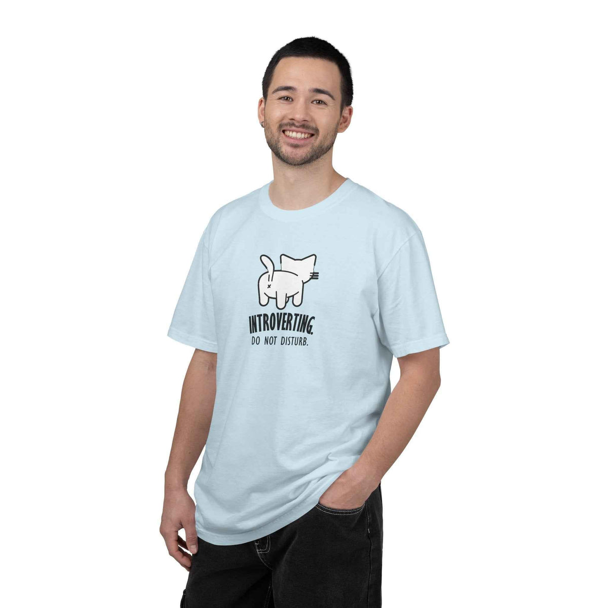 Introverting. Do Not Disturb. Unisex Cat T-Shirt - Clothing, Women, T-Shirts - EpiAl's Shop