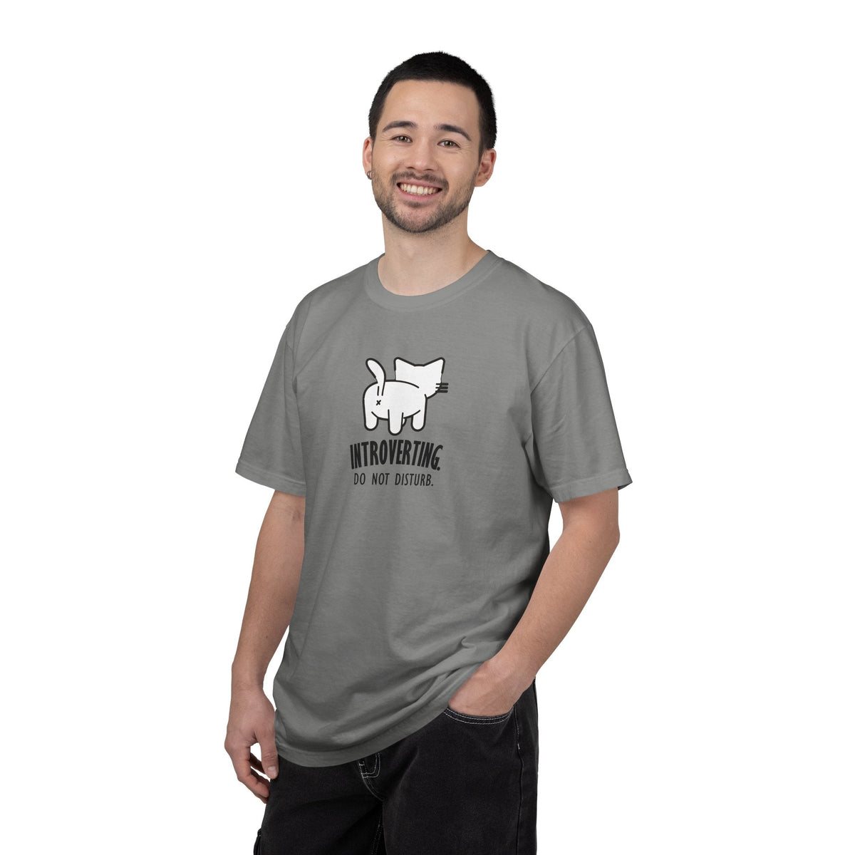 Introverting. Do Not Disturb. Unisex Cat T-Shirt - Clothing, Women, T-Shirts - EpiAl's Shop