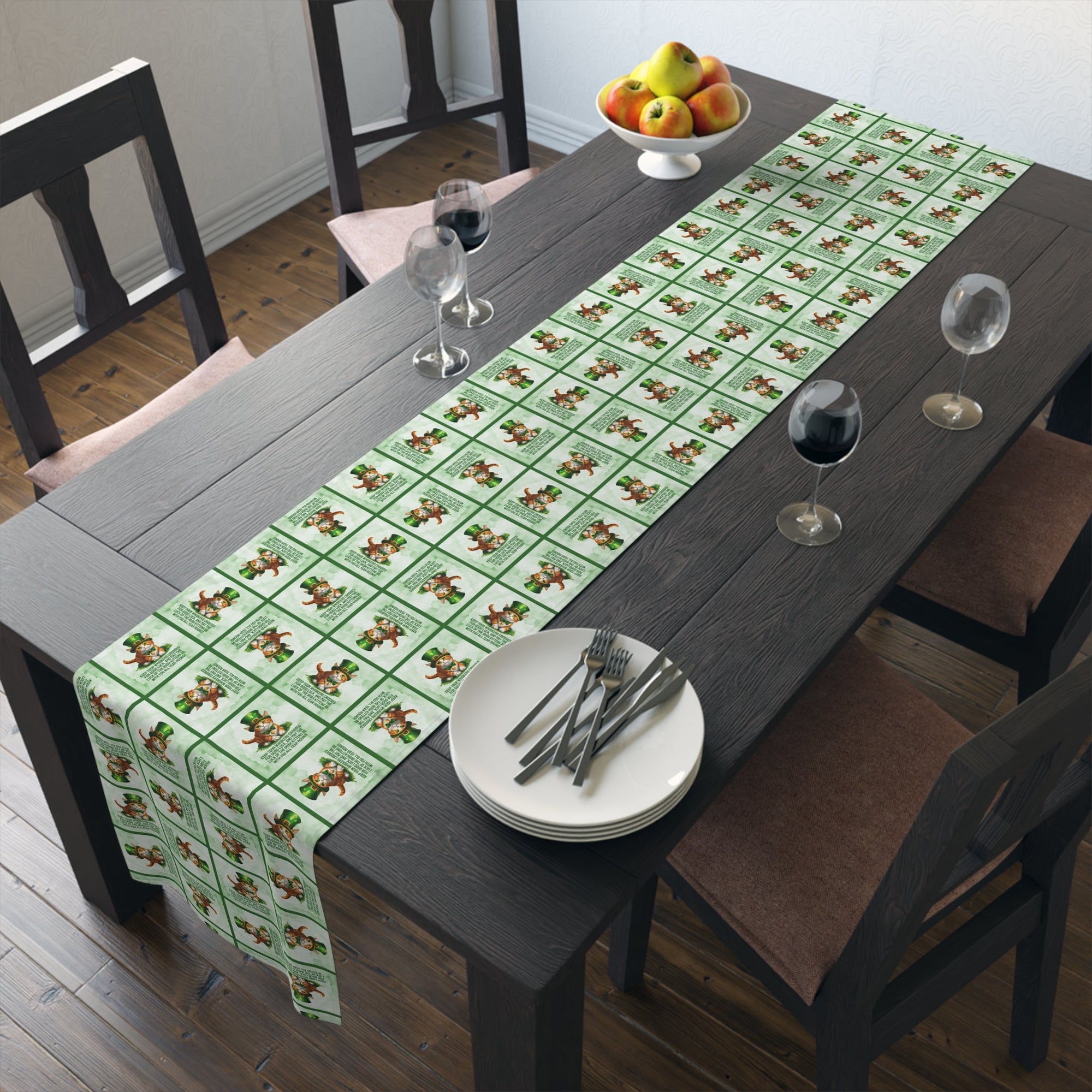 Irish Kitten Wish Table Runner - Decor, Dining, Table Decor - EpiAl's Shop