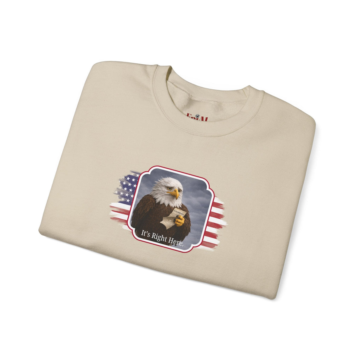 “It’s Right Here” Political Parody Crewneck Sweatshirt - Clothing, Unisex, Sweatshirts - EpiAl's Shop