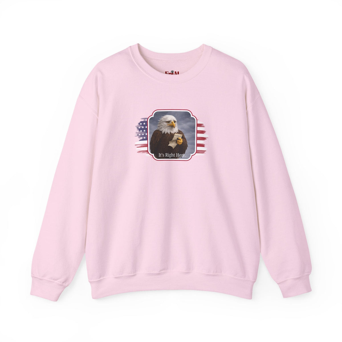 “It’s Right Here” Political Parody Crewneck Sweatshirt - Clothing, Unisex, Sweatshirts - EpiAl's Shop