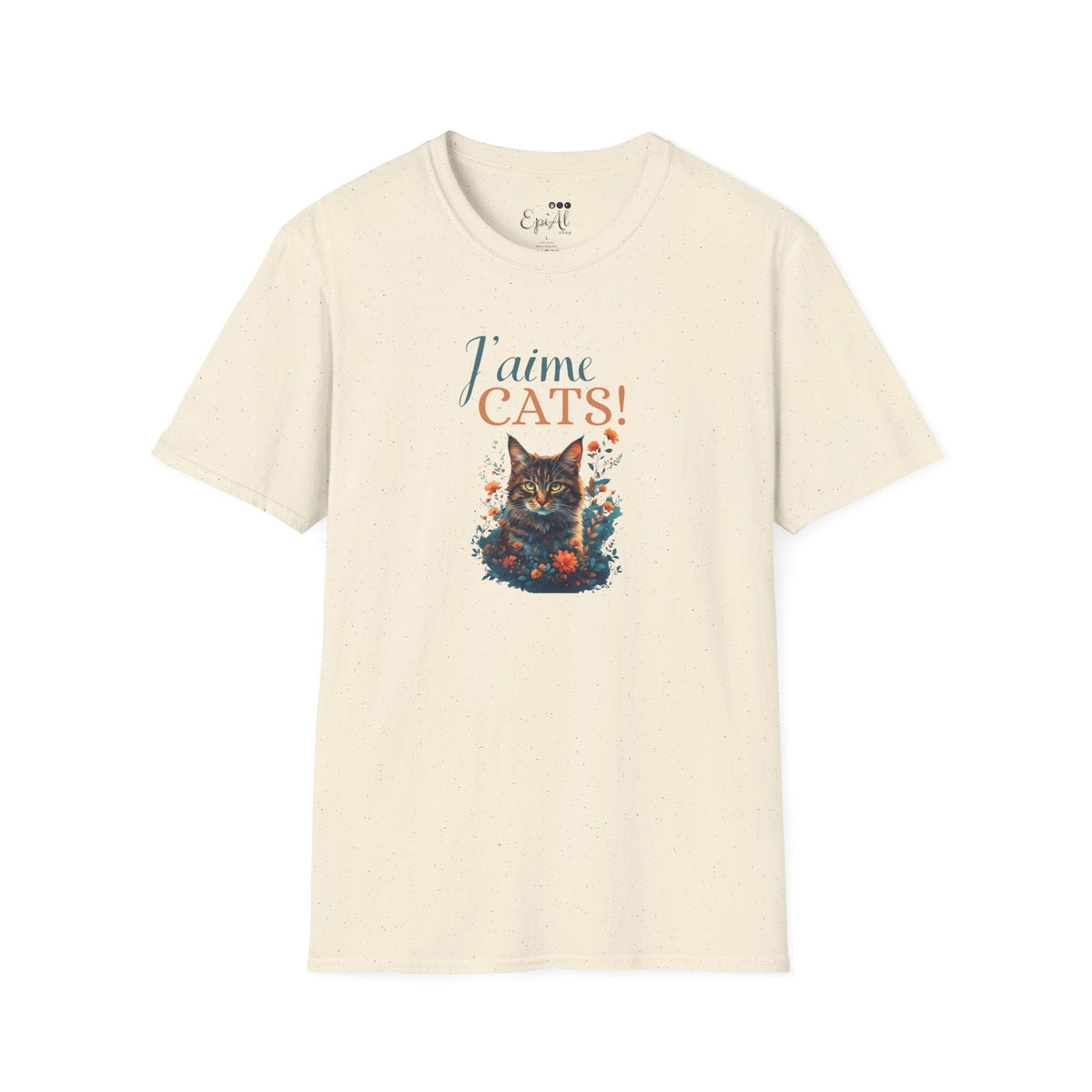 J'aime Cats Unisex Softstyle T-Shirt - Perfect Gift for Cat Lovers - Clothing, T-shirts - EpiAl's Shop