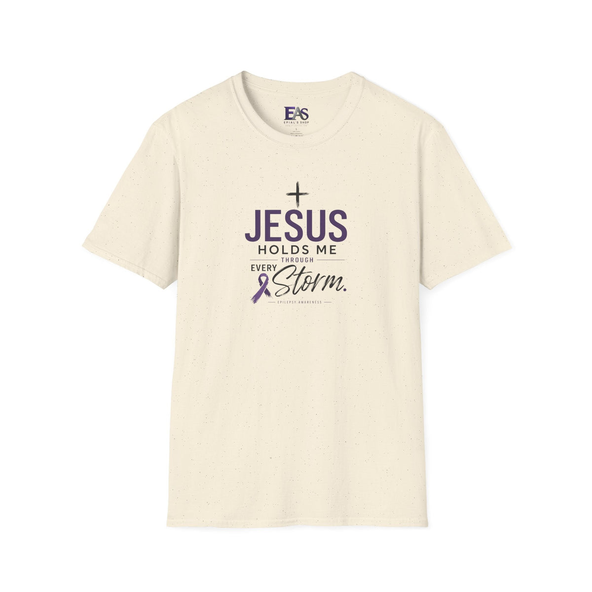 Jesus Holds Me Through Every Storm Epilepsy Awareness T-Shirt - Clothing, Unisex, T-Shirts - EpiAl's Shop