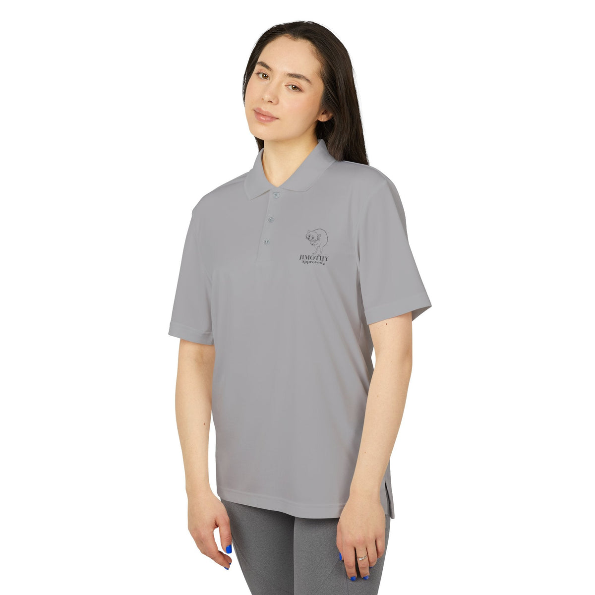 Jimothy Approved Performance Polo | Embroidered Funny Raccoon Golf Shirt - Clothing, Unisex, Shirt, Polo - EpiAl's Shop
