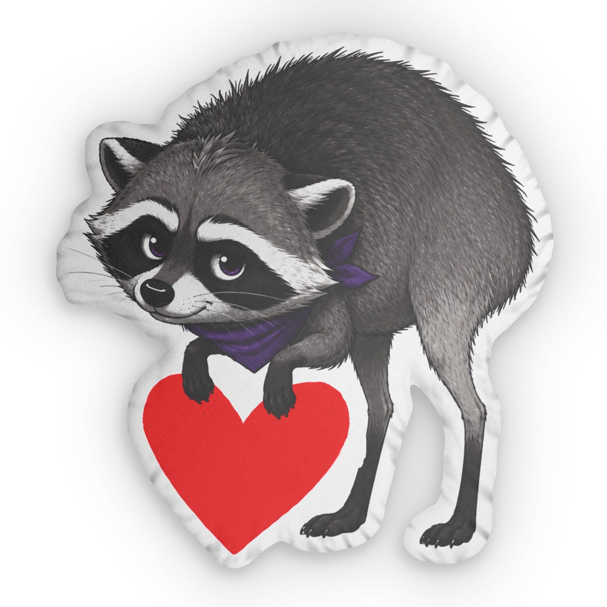 Jimothy Heart-Shaped Raccoon Cushion - Decor, Pillows, Shaped - EpiAl's Shop
