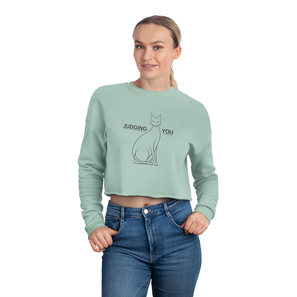Judging You Women's Cropped Sweatshirt - Clothing, Sweatshirts, Crop - EpiAl's Shop
