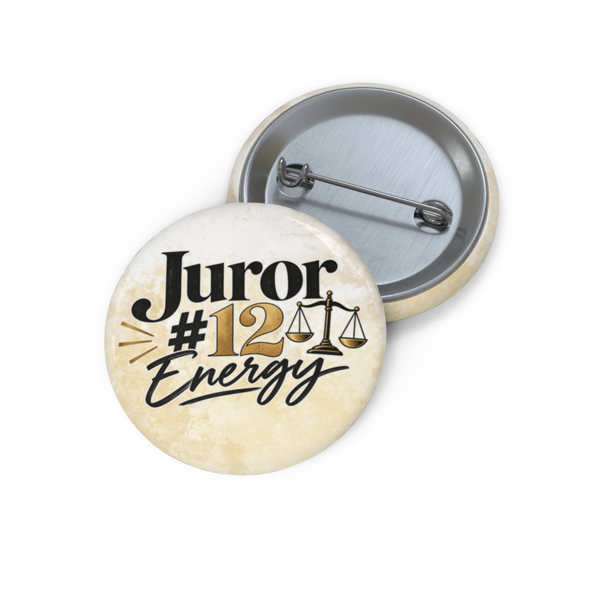Juror 12 Energy Pin Button | Courtroom Humor Jury Duty Button - Buttons, Pinback - EpiAl's Shop
